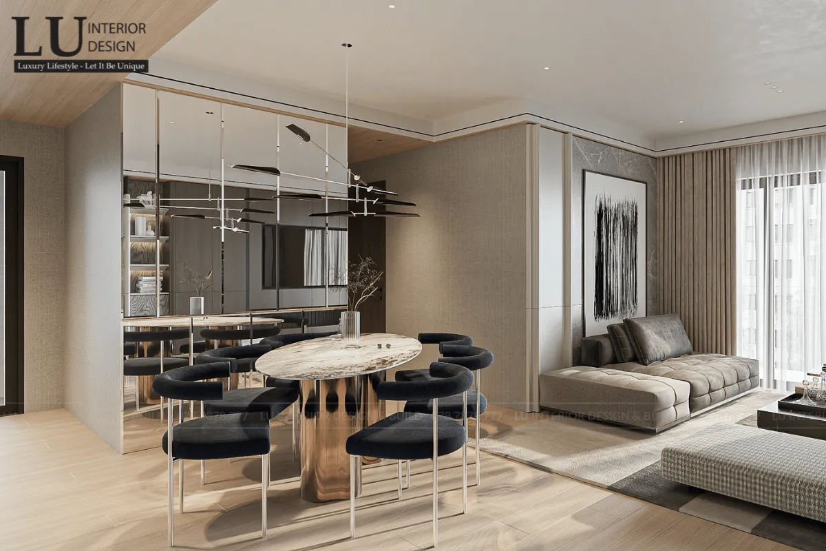 Thiết Kế Căn Hộ 3 Phòng Ngủ 121m² The Infiniti Riviera Point – Modern | LU Design